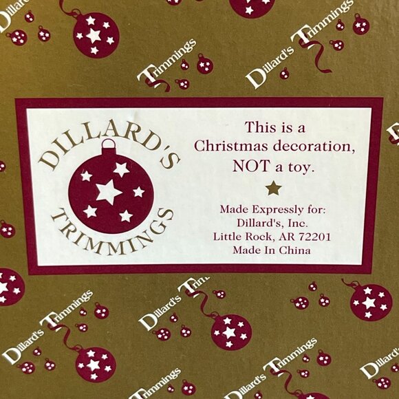 Dillards Trimmings Glass Wine Bottle & Goblet Ornament Gold Accents - Picture 3 of 13